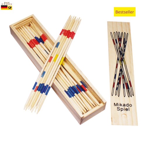Mikado spiel holzschachtel - spiel,