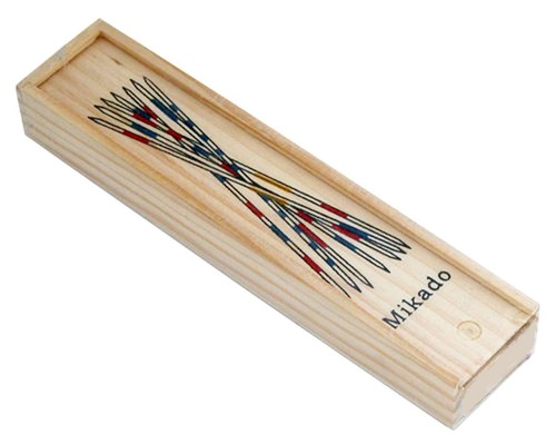 Mikado spiel holzschachtel - spiel, in