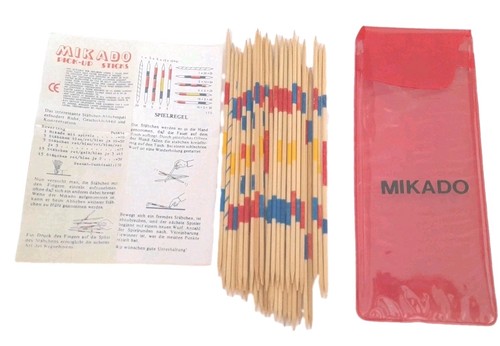 Mikado spiel holzschachtel - in,
