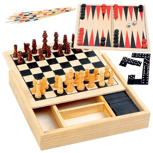 Reisespiele set domino - 4-in-1,