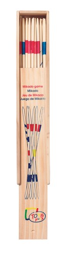 Mikadospiel holzkasten - mikadospiel,